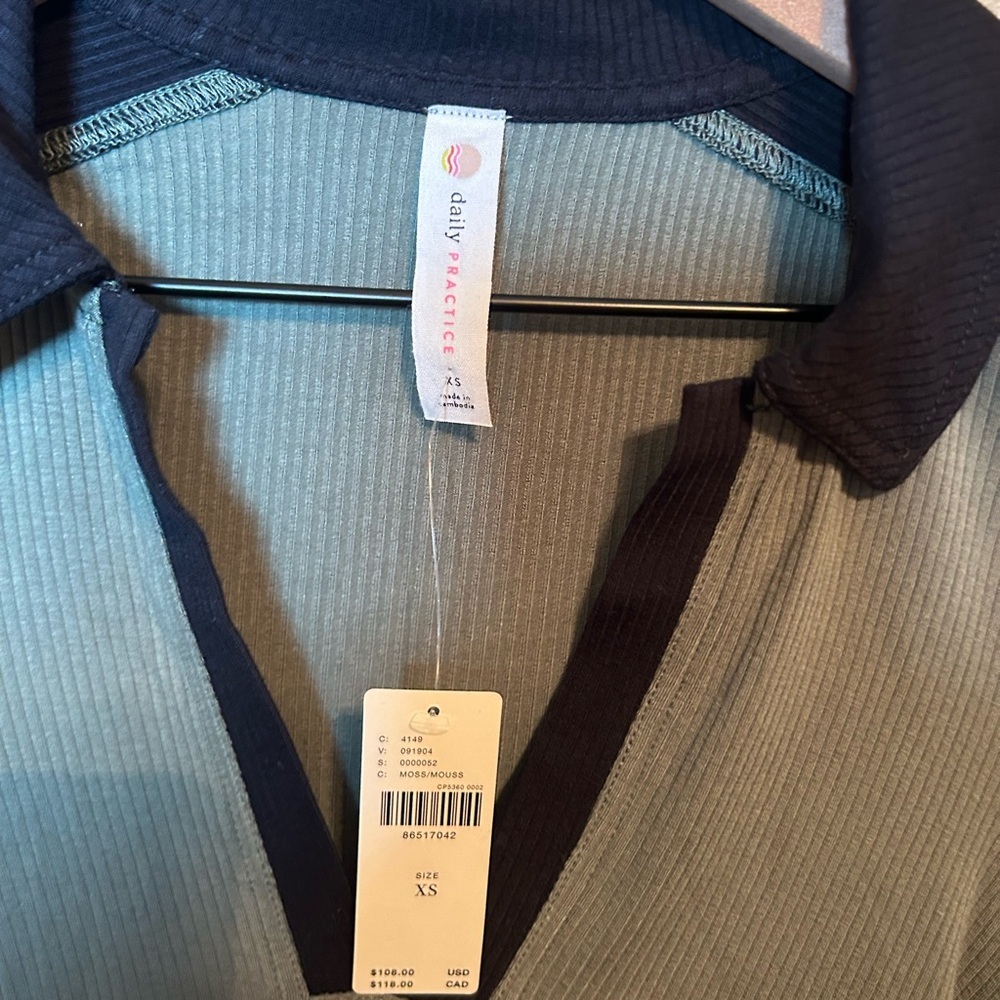 Daily Practice‎ by Anthropologie Long-Sleeve Colorblock Polo Midi Dress - Picture 5 of 7